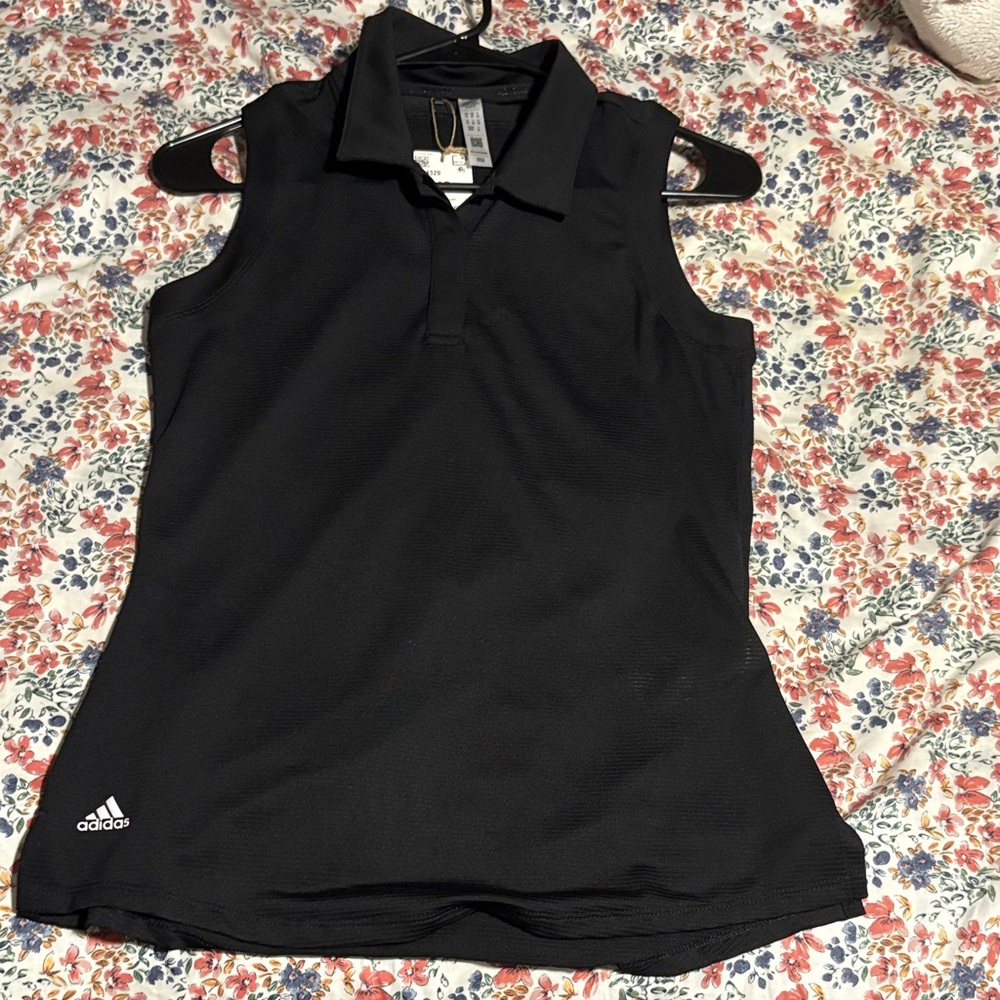Adidas Women's Black Sleeveless Tank Top